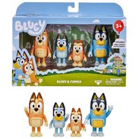 Moose Toys 300157 - BLUEY Figuren-4er-Pack (Bluey & Family), beweglich, von Moose Toys Ltd