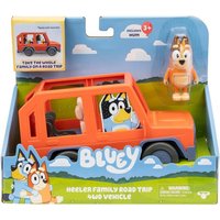 Moose Toys 300176 - BLUEY S11 Heeler Family Road Trip 4WD Vehicle, Familienauto mit Chilli-Figur von Moose Toys Ltd