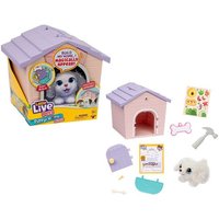 Moose Toys 300214 - Little Live Pets, My Puppys Home Mini, Spielset mit Plüschwelpe & Hundehütte und Zubehör, Pink Moose Toys 300214 - Little Live Pets, My Puppys Home Mini, Spielset mit Plüschwelpe & Hundehütte und Zubehör, Pink von Moose Toys
