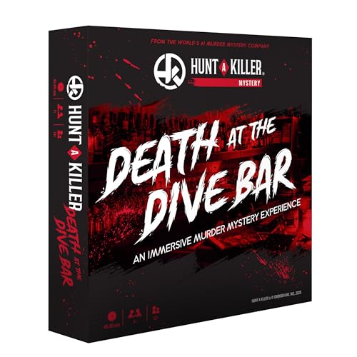 Hunt A Killer Death at The Dive Bar, Immersive Murder Mystery Game – Nehmen Sie den ungelösten Fall als unabhängige Herausforderung an, zum Date oder mit Familie und Freunden als Detektive für die von Moose Toys