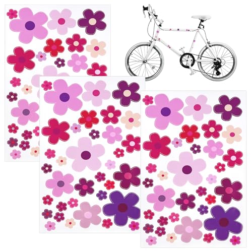Fahrrad Aufkleber, 105 Blümchen Sommer Violett Aufkleber Blumen, Wasserfest Prilblumen Aufkleber Outdoor für Fahrrad, Laptop, Auto Motorrad, Handy Notizbuch (3 Stück) Fahrrad Aufkleber, 105 Blümchen Sommer Violett Aufkleber Blumen, Wasserfest Prilblumen Aufkleber Outdoor für Fahrrad, Laptop, Auto Motorrad, Handy Notizbuch (3 Stück) von Moosono