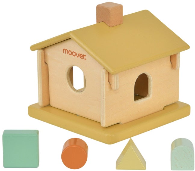 Moover Toys IQ Steckkasten Haus, Braun Moover Toys IQ Steckkasten Haus, Braun von Moover Toys