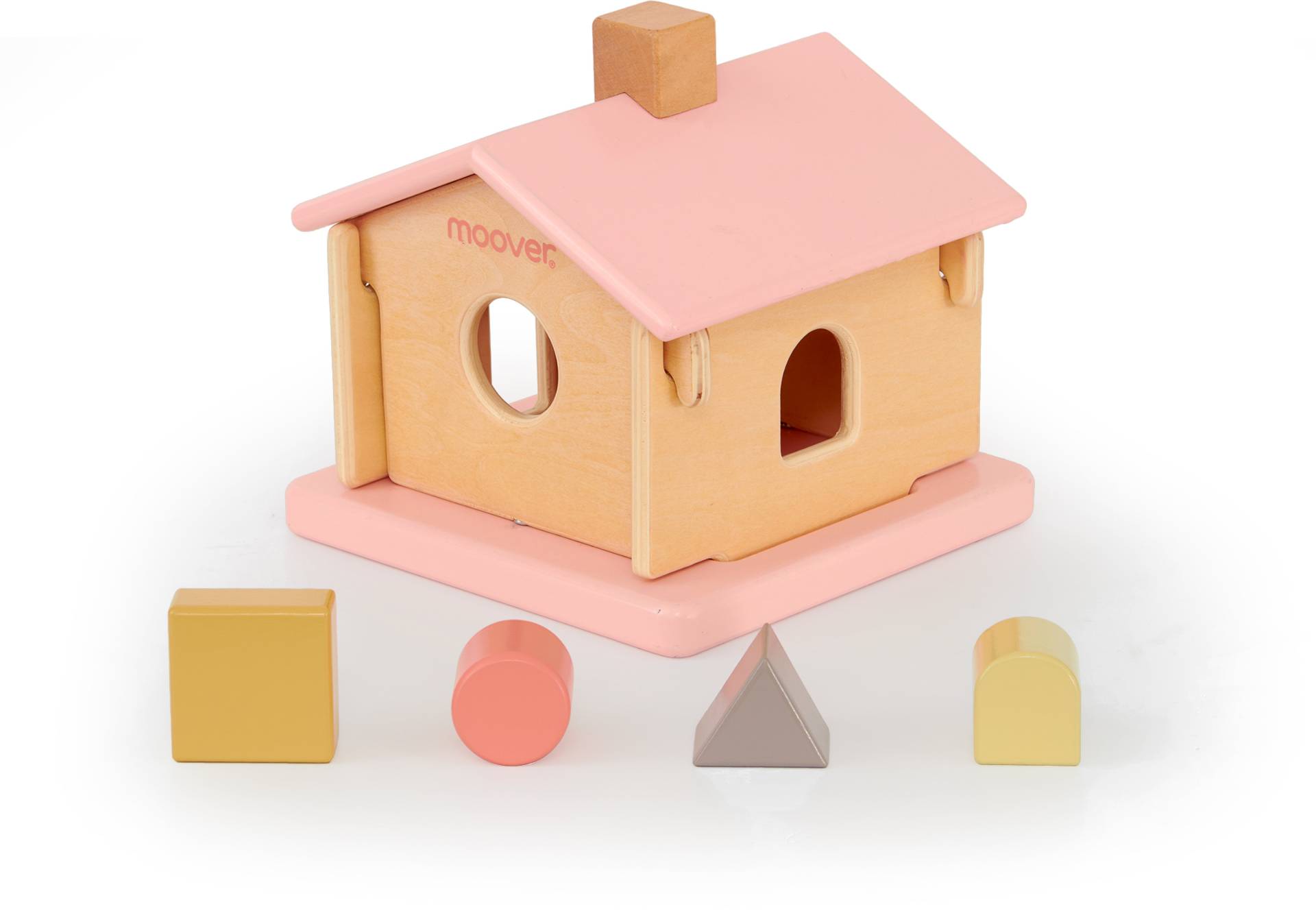 Moover Toys IQ Steckkasten Haus, Rosa Moover Toys IQ Steckkasten Haus, Rosa von Moover Toys