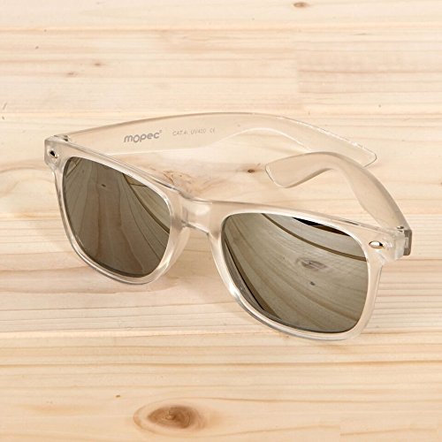 Mopec- K500.12 Sonnenbrille, halbtransparent, Silber, verspiegelte Linse, Mehrfarbig Mopec- K500.12 Sonnenbrille, halbtransparent, Silber, verspiegelte Linse, Mehrfarbig von Mopec