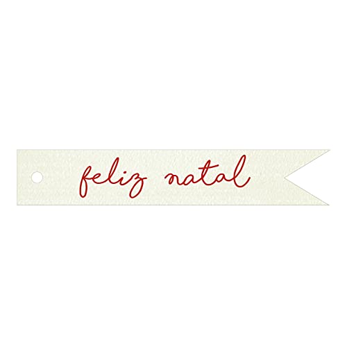 Mopec NX481.14.7 Wimpelkarte Happy Natal, Weiß, 11 x 2 cm, 20 Stück Mopec NX481.14.7 Wimpelkarte Happy Natal, Weiß, 11 x 2 cm, 20 Stück von Mopec