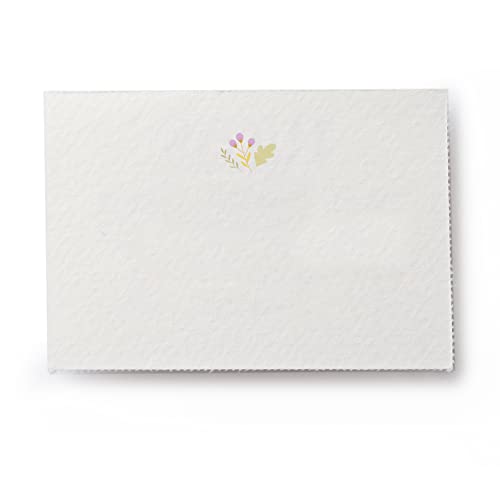 Packung mit 180 Karten (5 Blatt mit 36 Karten) Mädchen Kommunion Blumen Malve 5 x 3,5 cm. von Mopec