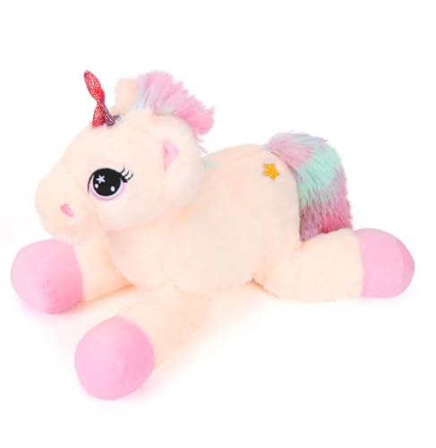 MorLuks Kuscheltier Einhorn Plüschtier für Kinder, 40CM Plüsch Kissen, Kuscheltiere Stofftier, Kuschelkissen für Mädchen Geschenk MorLuks Kuscheltier Einhorn Plüschtier für Kinder, 40CM Plüsch Kissen, Kuscheltiere Stofftier, Kuschelkissen für Mädchen Geschenk von MorLuks