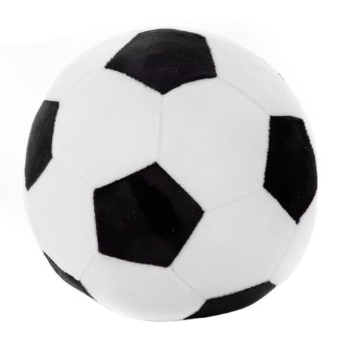 Plüsch Fußball Spielzeug, Plüsch Fußball Kissen 22cm, Fußball Kuscheltier, Stoffball Plüschkissen für Kinderzimmer Dekoration, Fußball Spielzeug Geschenk für Kinder Mädchen Jungen Fußballliebhaber Plüsch Fußball Spielzeug, Plüsch Fußball Kissen 22cm, Fußball Kuscheltier, Stoffball Plüschkissen für Kinderzimmer Dekoration, Fußball Spielzeug Geschenk für Kinder Mädchen Jungen Fußballliebhaber von MorLuks