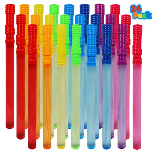 MorTime Seifenblasenstäbe für Kinder, 8 Farben, Osterparty, Sommerspielzeug, 37 cm, 24 Stück MorTime Seifenblasenstäbe für Kinder, 8 Farben, Osterparty, Sommerspielzeug, 37 cm, 24 Stück von MorTime