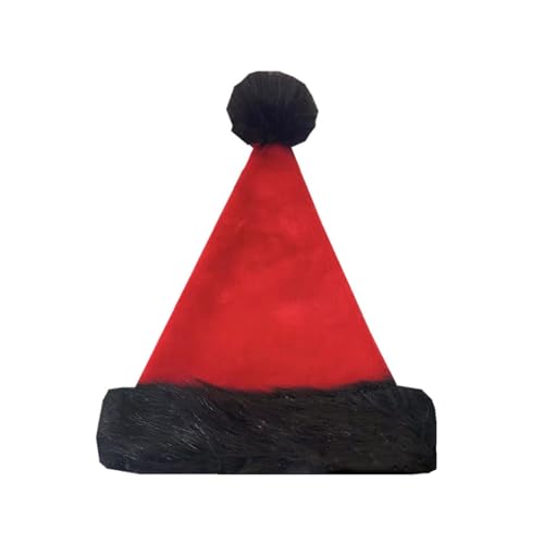 Cosplay-Weihnachtsmannmütze, Urlaub, Weihnachten für Erwachsene, Unisex, Samt, bequem, klassisch, für Neujahr, Erwachsene, Teenager, Plüsch, Erwachsene, rote Mütze, freche und schöne Weihnachtsmütze von Morain