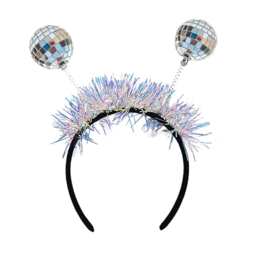 Discokugel-Haarband für Partys, Konzerte, reflektierend, glitzernd, Unisex, für Erwachsene, Teenager, Discokugel-Haarband von Morain