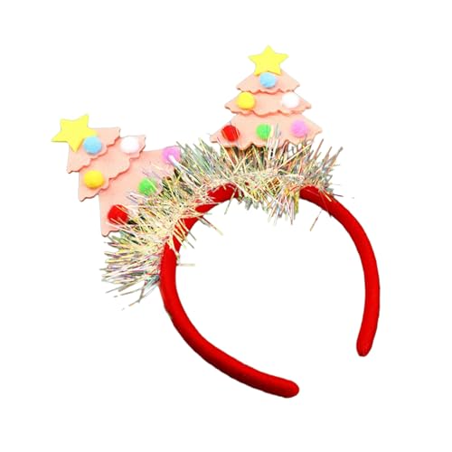 Festliches grünes Weihnachtsbaum-Stirnband für Kinder und Erwachsene, bequemer Filz-Kopfschmuck, Ornament, einfach zu tragen, Schulveranstaltungen, Dekoration von Morain