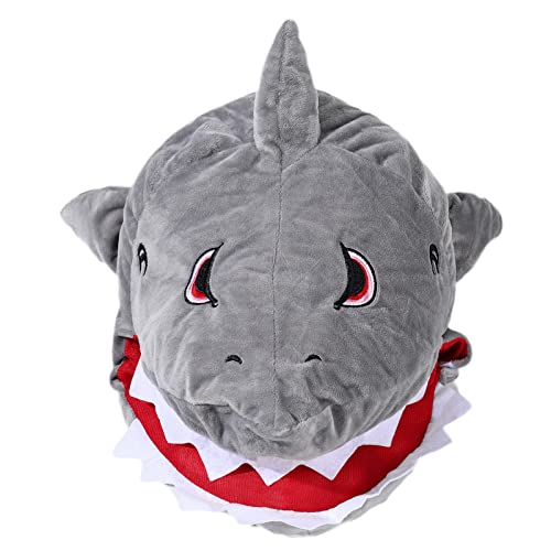 Graue Cartoon Kopfbedeckung Lustige Realistische Kopfbedeckung Foto Requisite Geschenk Für Weihnachten Neujahr Halloween Cosplay Foto Requisiten Für Erwachsene Baby Kinder Mädchen Kleinkind von Morain