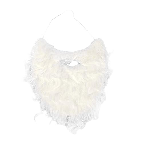 Halloween Fake Beard Funny Fake Schnurrbart Gesichtshaar Zubehör Santa Cosplay Supplies White Santa Halloween Fake Beard Funny Fake Schnurrbart Gesichtshaar Zubehör Santa Cosplay Supplies White Santa von Morain