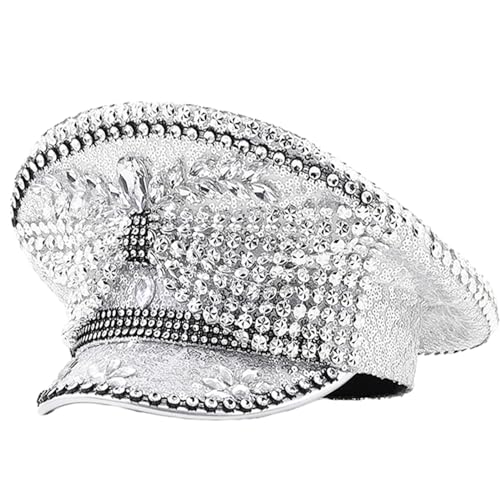 Hochzeitsbraut Kapitän Mit Bow Women Weihnachten Halloween Party Hat Abschlussball Stufe Auftritte Militärhut von Morain