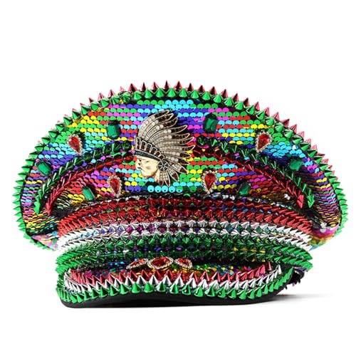 Juwelenkristallkapitän Braut Für Mardi Gras Bachelorette Party Kopfbedeckung Kopfbedeckung Für Clubbühne von Morain