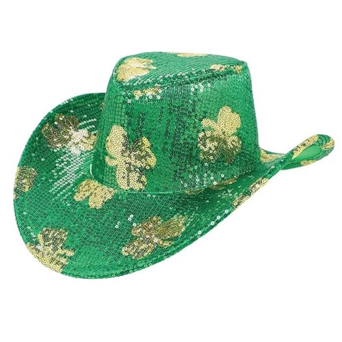 Lustiger Hut, Irischer Patricks-Tag, lustig, Festivals, Kostüm-Zubehör, Karneval, für Erwachsene, Cosplay, Teenager, Cosplay, Grün, hautfreundlich, Herren mit Pailletten Lustiger Hut, Irischer Patricks-Tag, lustig, Festivals, Kostüm-Zubehör, Karneval, für Erwachsene, Cosplay, Teenager, Cosplay, Grün, hautfreundlich, Herren mit Pailletten von Morain