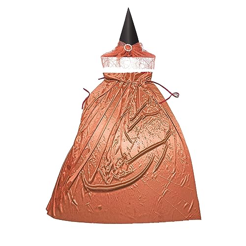 Morain 2-teiliges Hexenkleid-Kostüm, Halloween, Zauberer, Cosplay, Hexenumhang, Zauberer-Umhang mit Halloween-Hut, Zubehör-Set, Kinder, Mädchen, beleuchtetes Kostüm, Cosplay Morain 2-teiliges Hexenkleid-Kostüm, Halloween, Zauberer, Cosplay, Hexenumhang, Zauberer-Umhang mit Halloween-Hut, Zubehör-Set, Kinder, Mädchen, beleuchtetes Kostüm, Cosplay von Morain
