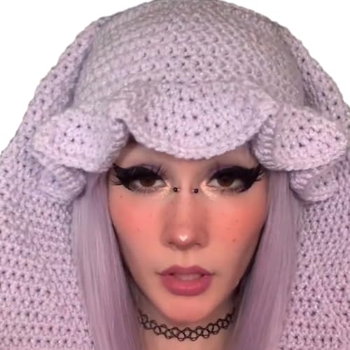 Morain Bunte Kaninchenohren Übergroße Kopfbedeckungsgeschenke Warmer Halloween Erwachsene Kinder Halloween Foto Requisiten von Morain