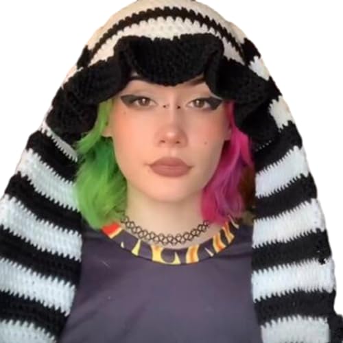 Morain Bunte Kaninchenohren Übergroße Kopfbedeckungsgeschenke Warmer Halloween Erwachsene Kinder Halloween Foto Requisiten von Morain