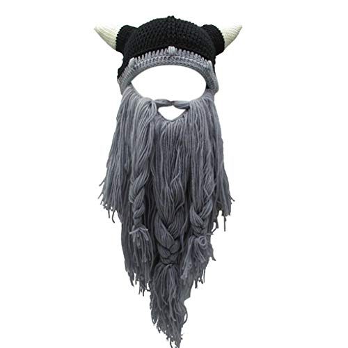 Morain Exquisite Barbarische Vagabundbeanie Lustige Wikingerhörne Handgestrickte Halloween Dekorationen Neuheit Strickwollkappen Morain Exquisite Barbarische Vagabundbeanie Lustige Wikingerhörne Handgestrickte Halloween Dekorationen Neuheit Strickwollkappen von Morain