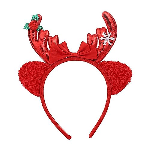 Morain Festliches Weihnachts-Horn-Stirnband mit bunten Pailletten, Haarband für Halloween, Cosplay, Zubehör, Weihnachts-Stirnbänder Morain Festliches Weihnachts-Horn-Stirnband mit bunten Pailletten, Haarband für Halloween, Cosplay, Zubehör, Weihnachts-Stirnbänder von Morain