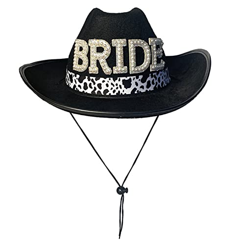 Morain Frau Cowgirl Für Brautparty Bride Fedora Cowboy Hüte Für Frauen Junggeselle Party Hüte Brautparty Requisiten Morain Frau Cowgirl Für Brautparty Bride Fedora Cowboy Hüte Für Frauen Junggeselle Party Hüte Brautparty Requisiten von Morain