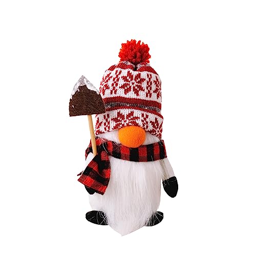 Morain Gestrickter Bommelhut Pinguine Puppe Gesichtslose Pinguine Figur Rudolph Tuch Spielzeug für Weihnachten Party Urlaub Gesichts von Morain