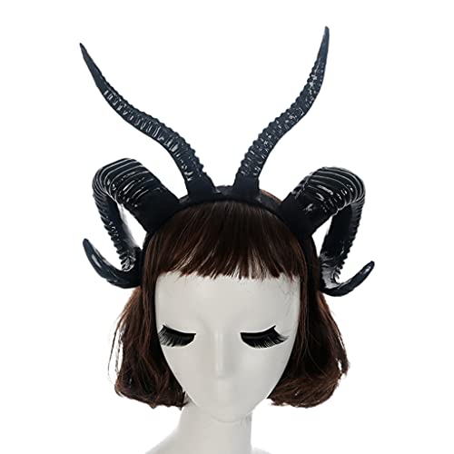Morain Halloween-Haarreif, Schafshorn, Kopfschmuck, Ochsenhorn, Stirnbänder, Cosplay, Haarschmuck, Halloween-Stirnband Morain Halloween-Haarreif, Schafshorn, Kopfschmuck, Ochsenhorn, Stirnbänder, Cosplay, Haarschmuck, Halloween-Stirnband von Morain