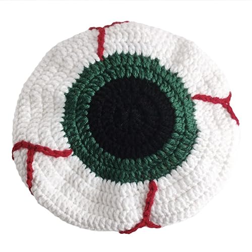 Morain Handgewebter Baskenmütze Für Teenager Erwachsene Weiche Angelkappe Kostümhut Winter Warmer Windschutz Lustige Party Streich Kopfbedeckung von Morain