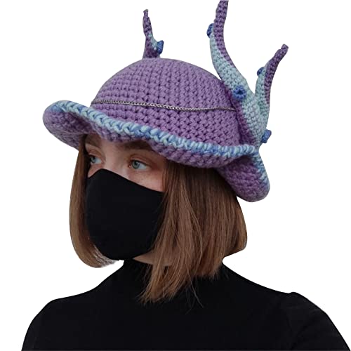 Morain Little Teufel Strick Party Halloween Funny Strick Teufel Teufel Horn Schädel von Morain