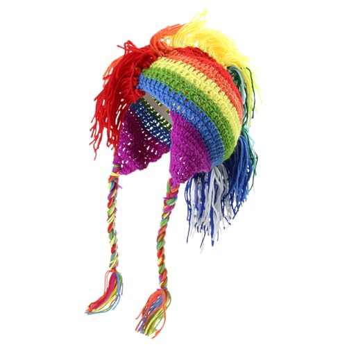 Morain Neuheit Ohrblatt Roman Ritter Regenbogen Halloween Lustiger Regenbogen Gestreiftes Strick Ohrblatt Morain Neuheit Ohrblatt Roman Ritter Regenbogen Halloween Lustiger Regenbogen Gestreiftes Strick Ohrblatt von Morain