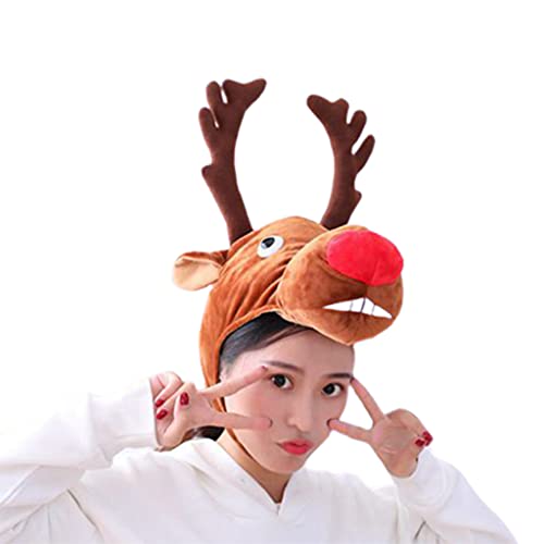Morain Niedliche Warme Elch Kopfbedeckung Elch Hirschhut Dress Up Cosplay Für Puppenspielzeug Winterfest Party Kostüm Kleid Fotografie Morain Niedliche Warme Elch Kopfbedeckung Elch Hirschhut Dress Up Cosplay Für Puppenspielzeug Winterfest Party Kostüm Kleid Fotografie von Morain