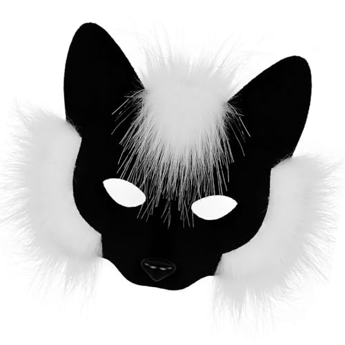 Morain Praktisches Halbgesichts-Füchs-Cosplay-Zubehör, bequemes Tragen, Gesichtsrequisiten für Halloween, Kosmetik, Karneval, Rollenspiel-Zubehör Morain Praktisches Halbgesichts-Füchs-Cosplay-Zubehör, bequemes Tragen, Gesichtsrequisiten für Halloween, Kosmetik, Karneval, Rollenspiel-Zubehör von Morain