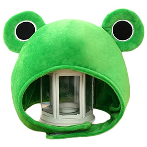 Morain Schöne Süße Kopfbedeckungs Cartoon Große Ohren Für Frosch Kopfbedeckung Cosplay Kostüm Warm Windproof Für Weihnachten Halloween Schwarz Morain Schöne Süße Kopfbedeckungs Cartoon Große Ohren Für Frosch Kopfbedeckung Cosplay Kostüm Warm Windproof Für Weihnachten Halloween Schwarz von Morain