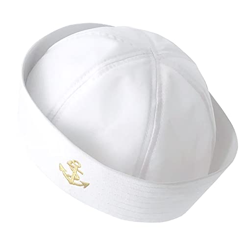 Morain Vintage Sailor Hats Caps White Navy Armee Mit Fantasie Cosplay Kleiderzubehör Erwachsene Militärhüte Morain Vintage Sailor Hats Caps White Navy Armee Mit Fantasie Cosplay Kleiderzubehör Erwachsene Militärhüte von Morain