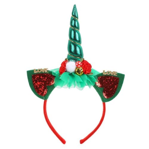 Morain Weihnachts-Stirnband Party Requisiten Zubehör Pailletten Einhörner Headhoop Festival Haarband Kostüm Kopfbedeckung Festliches Stirnband für Kinder Morain Weihnachts-Stirnband Party Requisiten Zubehör Pailletten Einhörner Headhoop Festival Haarband Kostüm Kopfbedeckung Festliches Stirnband für Kinder von Morain