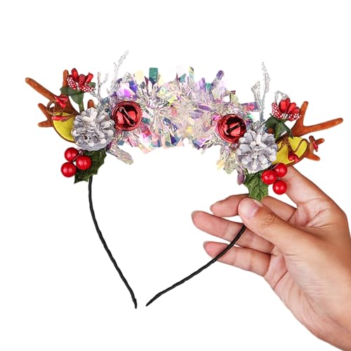 Morain Weihnachtsfeier-Zubehör, Rentiergeweih, Stirnband, Urlaubsparty-Requisiten, Haarband, Familientreffen, Feier, Verkleidung, Weihnachts-Stirnband, niedliches Haarband-Zubehör Morain Weihnachtsfeier-Zubehör, Rentiergeweih, Stirnband, Urlaubsparty-Requisiten, Haarband, Familientreffen, Feier, Verkleidung, Weihnachts-Stirnband, niedliches Haarband-Zubehör von Morain