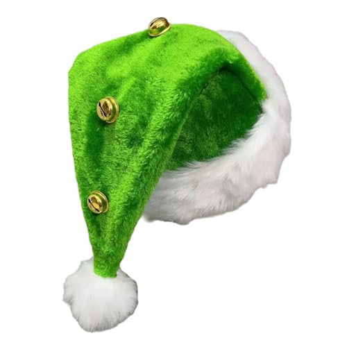 Morain Weihnachtshut Unisex Santa Mit Glocken Und Pelziger Weißer Trim Für Cosplay Aktivitäten Und Urlaubsmode Morain Weihnachtshut Unisex Santa Mit Glocken Und Pelziger Weißer Trim Für Cosplay Aktivitäten Und Urlaubsmode von Morain