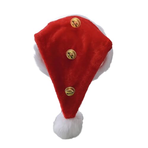 Morain Weihnachtshut Unisex Santa Mit Glocken Und Pelziger Weißer Trim Für Cosplay Aktivitäten Und Urlaubsmode Morain Weihnachtshut Unisex Santa Mit Glocken Und Pelziger Weißer Trim Für Cosplay Aktivitäten Und Urlaubsmode von Morain