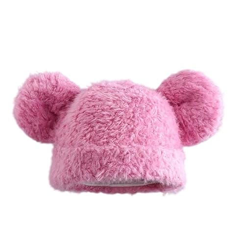 Morain Winter-Cartoon-Kappen mit Bärenohr für Halloween, pelzige Mützen, Unisex, Winter-Kopfbedeckung, Zubehör, Outdoor, Bärenohren, Hut für Erwachsene von Morain