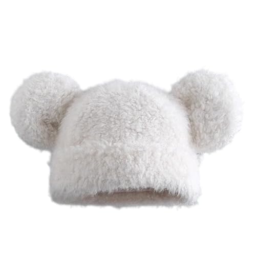 Morain Winter-Cartoon-Kappen mit Bärenohr für Halloween, pelzige Mützen, Unisex, Winter-Kopfbedeckung, Zubehör, Outdoor, Bärenohren, Hut für Erwachsene von Morain