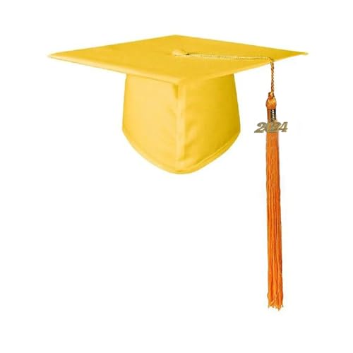 Niedlicher College-Abschlusshut mit Quasten für High Schools und Junggesellenabschiede mit goldener Abschlussfeier 2024 von Morain