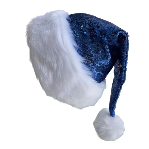 Pailletten-Hut, Weihnachtsdekoration, Hut, Pailletten, Weihnachtsmann-Kostüm für Kinder, Frauen, Mädchen, Kopfbedeckung Pailletten-Hut, Weihnachtsdekoration, Hut, Pailletten, Weihnachtsmann-Kostüm für Kinder, Frauen, Mädchen, Kopfbedeckung von Morain