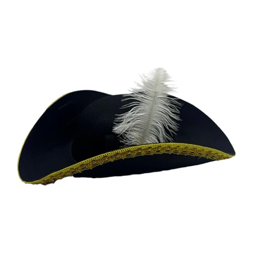 Piraten-Party-Kappen, Cosplay, Piratenhut für Kinder, kreativ, gefiedert, für Erwachsene und Jugendliche, Unisex, Halloween-Accessoire-Hut Piraten-Party-Kappen, Cosplay, Piratenhut für Kinder, kreativ, gefiedert, für Erwachsene und Jugendliche, Unisex, Halloween-Accessoire-Hut von Morain