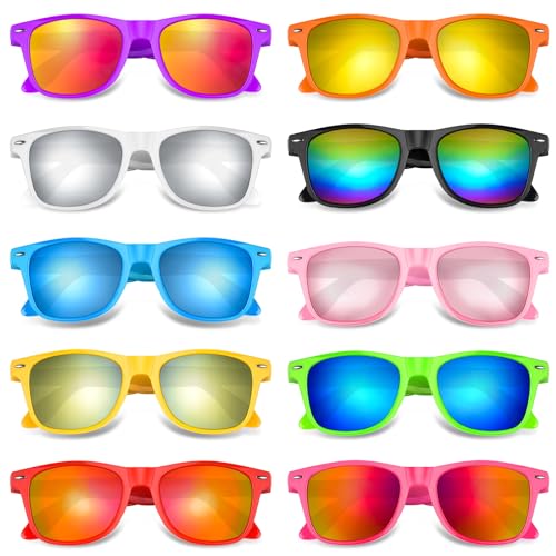 Morcheiong 10 Stück Neon-Party-Sonnenbrille, Unisex, Retro-Stil, Partyzubehör, Geburtstag, Strand, Pool, Partyzubehör, 10 Farben Morcheiong 10 Stück Neon-Party-Sonnenbrille, Unisex, Retro-Stil, Partyzubehör, Geburtstag, Strand, Pool, Partyzubehör, 10 Farben von Morcheiong