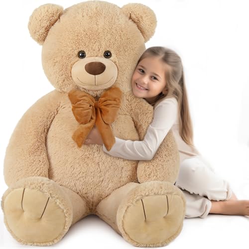 MorisMos 120cm Riesen Teddys Teddybär, 1.2m Teddy bär groß XXL Kuschelbär Stofftier Plüschtier Geburtstag Geschenk für Kinder von MorisMos