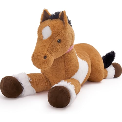 MorisMos 120cm lang riesen Pferd Kuscheltier XXL,Braun groß Pony Pferd Plüschtier Stofftier,Geburtstag Weihnachten Geschenk Kinder Baby MorisMos 120cm lang riesen Pferd Kuscheltier XXL,Braun groß Pony Pferd Plüschtier Stofftier,Geburtstag Weihnachten Geschenk Kinder Baby von MorisMos