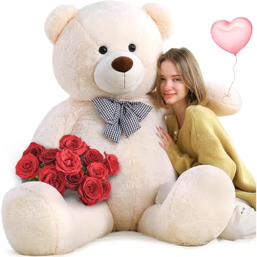 MorisMos 150cm riesen Teddy XXXL, weich groß teddybär XXL,süß kuschelbär plüschbär Freundin Mädchen Partnerin Ehefrau Mutter Kinder Baby von MorisMos