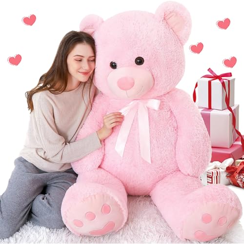 MorisMos 150cm Valentinstag Liebe Geschenke, 1.5m riesen Teddy XXXL, weich groß teddybär XXL, Kuscheltier XXL teddys Mädchen Freundin Frauen Mutter Kinder Partnerin Ehefrau von MorisMos